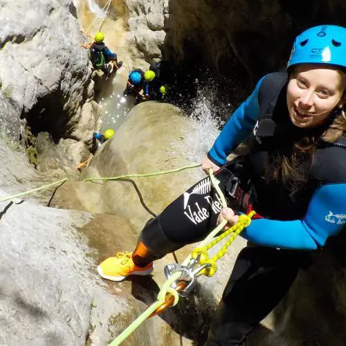 Canyoning vertical du Riou à Moustiers dans le Verdon avec ROCKSIDERS