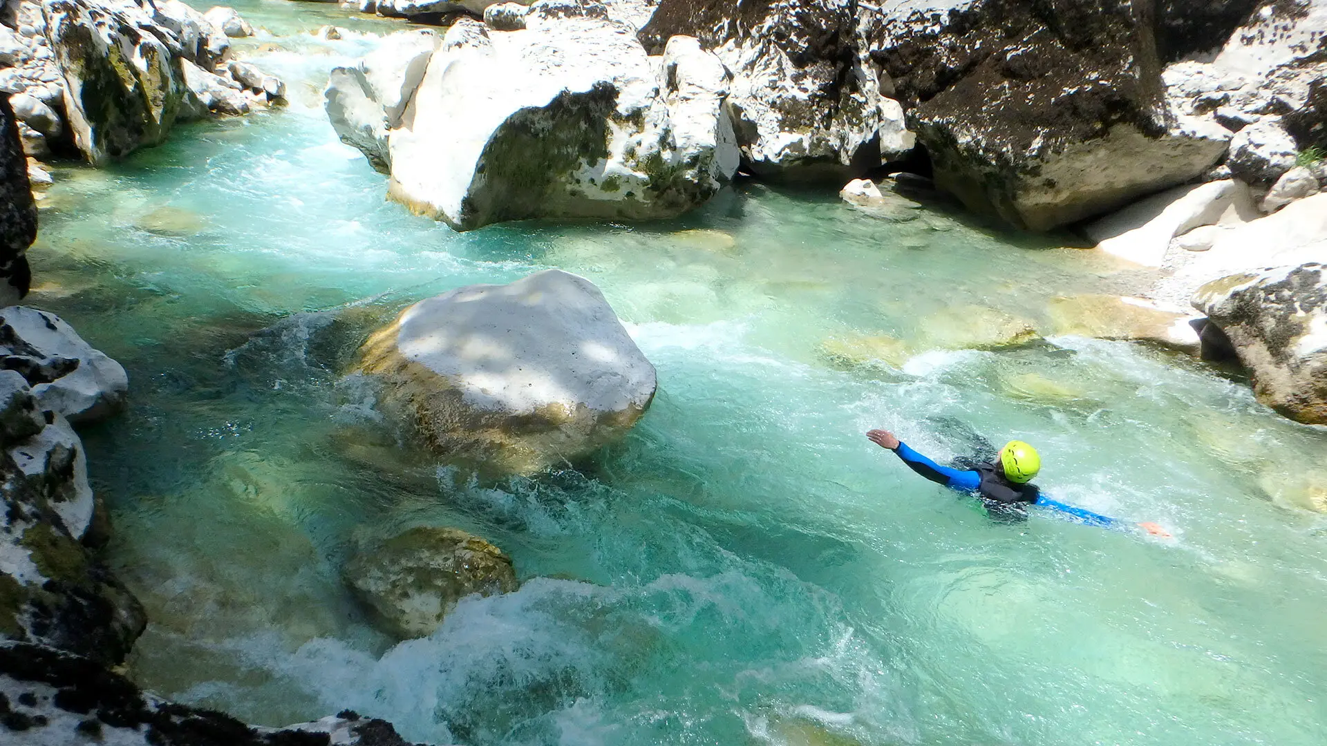 Canyoning aquatique de l'Estellié à l'Imbut dans les gorges du Verdon avec ROCKSIDERS
