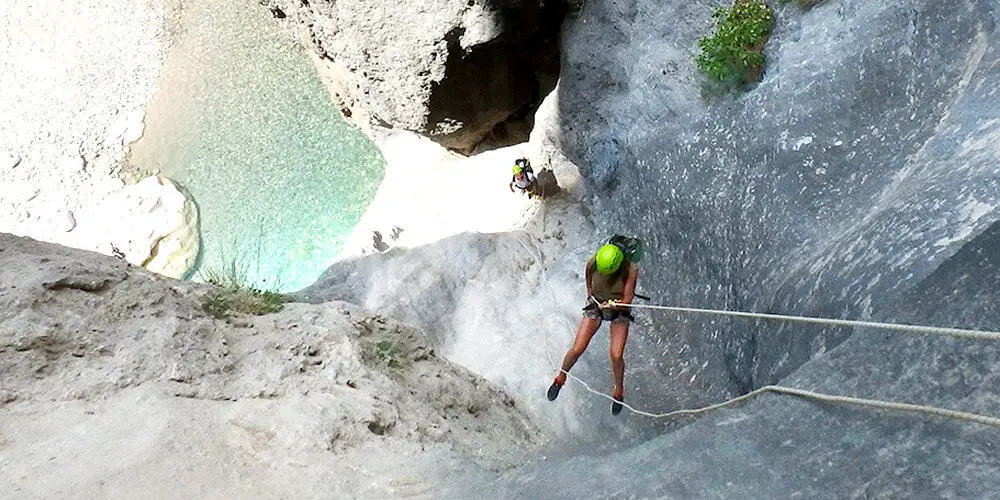 Le canyon de la Ferné dans le Verdon avec ROCKSIDERS