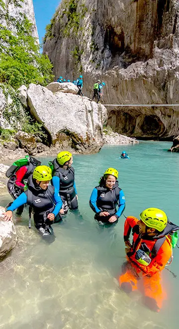 Canyoning découverte du Couloir Samson dans les gorges du Verdon avec ROCKSIDERS